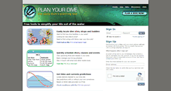 Desktop Screenshot of planyourdive.com